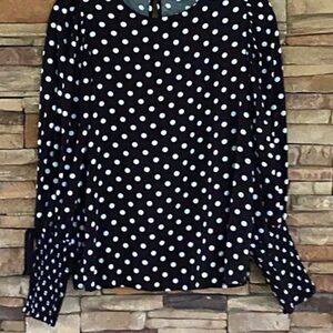 Polka Dot Long Sleeve Top